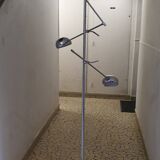 Modular chrome floor lamp