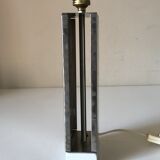 Pied lampe en inox design annees 70