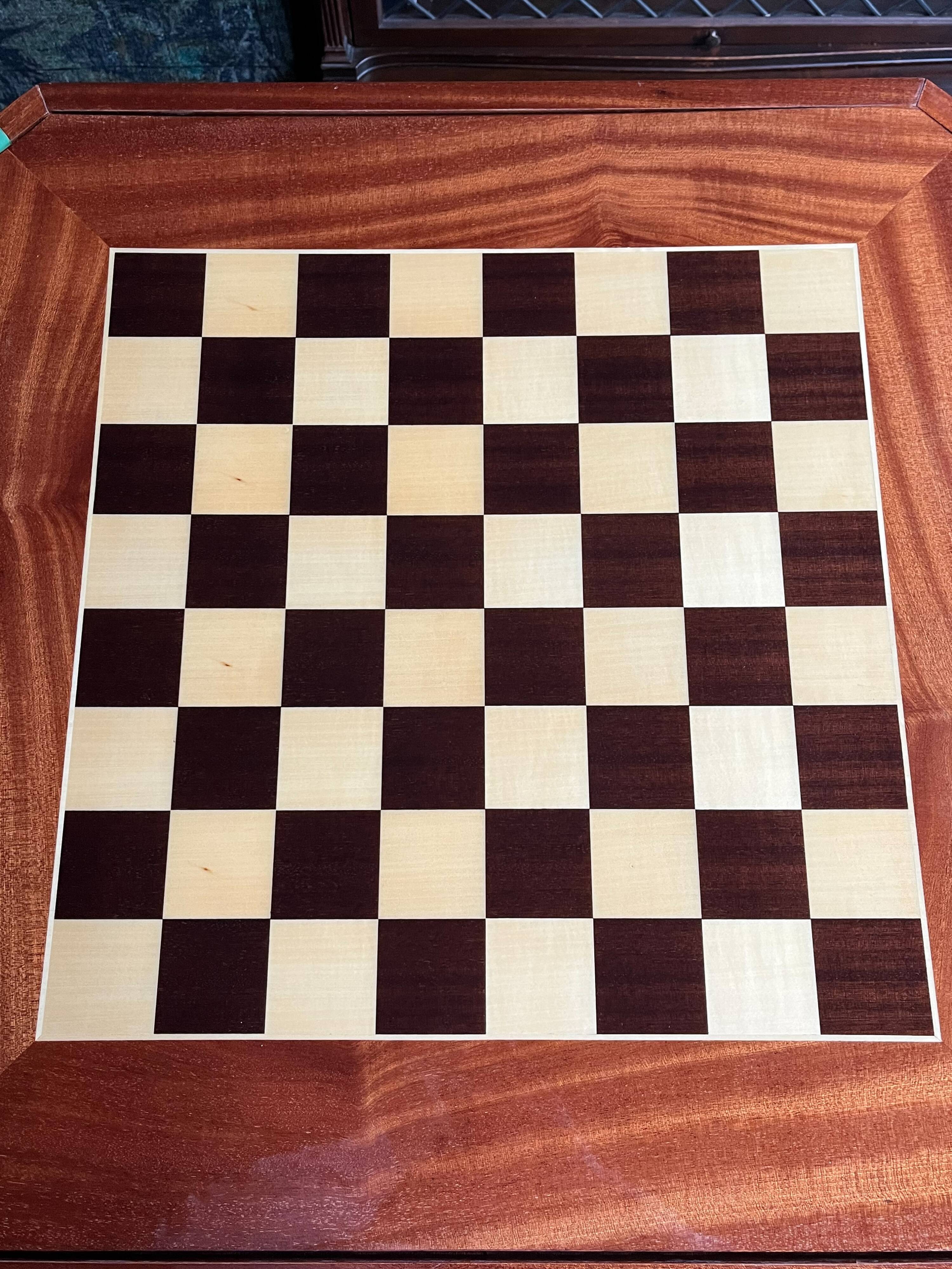 Mid-Century Italian Marquetry Multi-Game Table in Walnut & Mahogany, c. 196