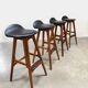 Rare Danish vintage design stools Erik Buch OD 61 Møbler