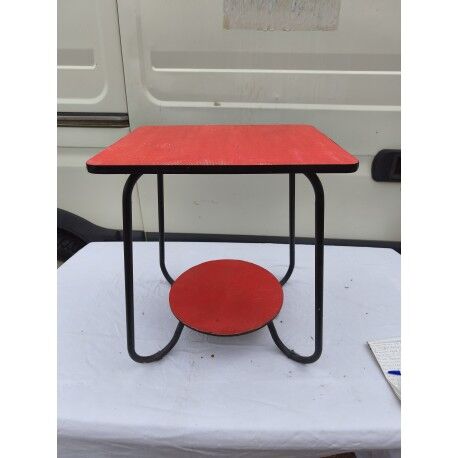 Table vintage fer et bois
