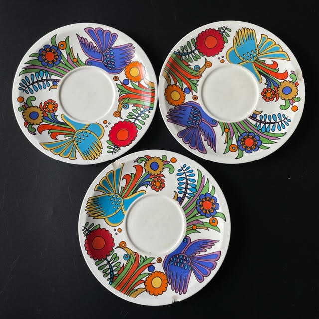 3 plates Villeroy and Boch model Acapulco