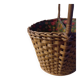 Woven wicker bottle basket. Flower Power. Very good condition.