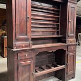 19th century folk art credenza