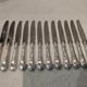 12 silver-plated dessert knives by Christofle Marly, 19.7cm