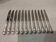 12 silver-plated dessert knives by Christofle Marly, 19.7cm