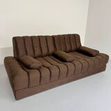 Old Daybed sofa design De Sede DS85 vintage 80s brown fabric