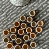Egg cup beige sandstone