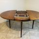 Table a manger scandinave, extensible en teck circa 60