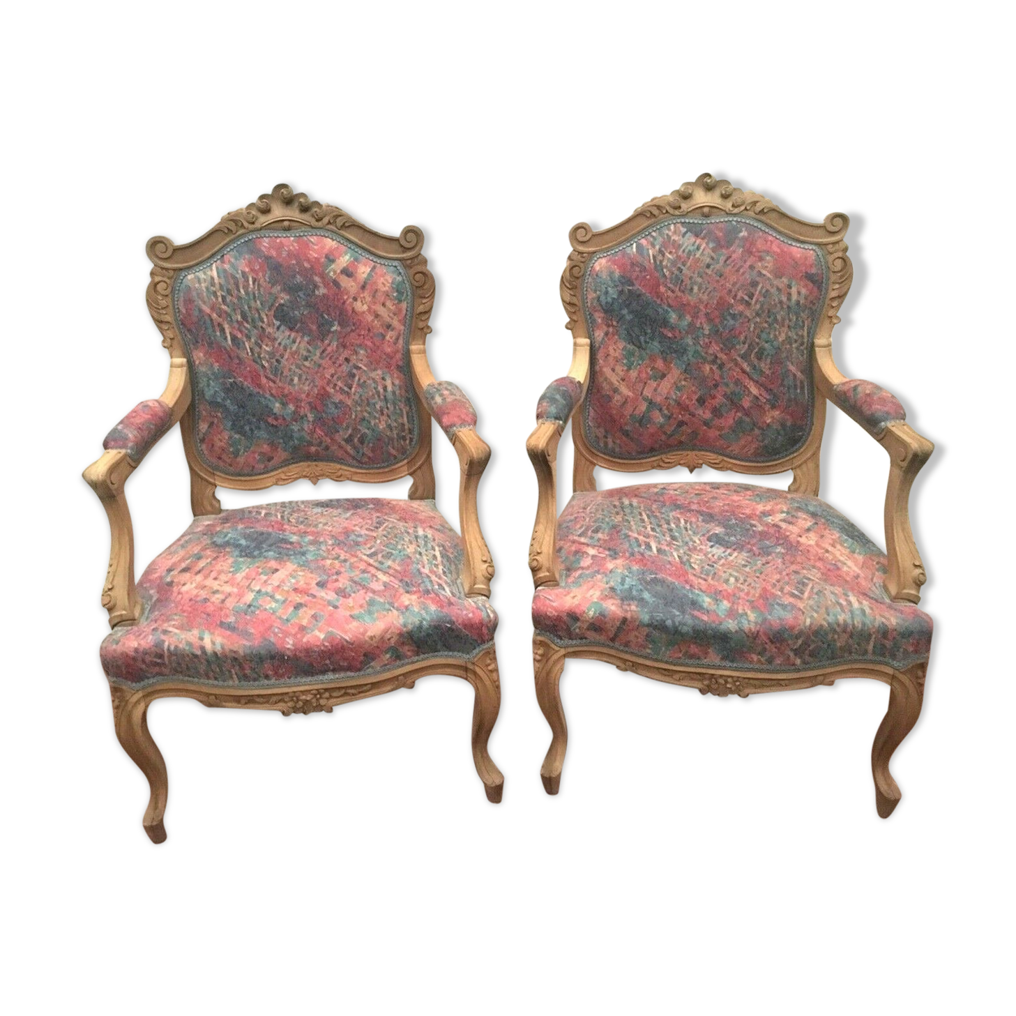 Louis XV-style armchairs