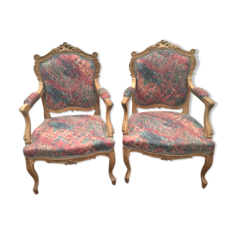 Louis XV-style armchairs