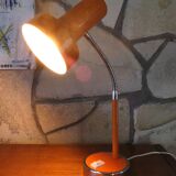 Orange desk or table lamp Italy 1970