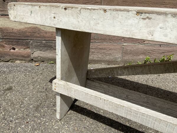 Banc de ferme sapin rustique