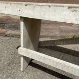 Small rustic fir farm bench