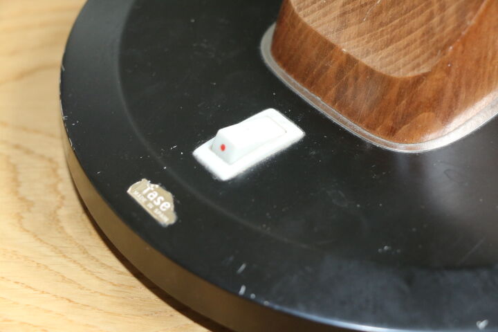 Fase black office lamp with reflector 1950