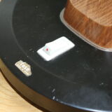 Fase black office lamp with reflector 1950