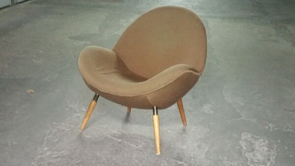 Fauteuil Organic egg de Fritz Neth des années 50 pour Correcta