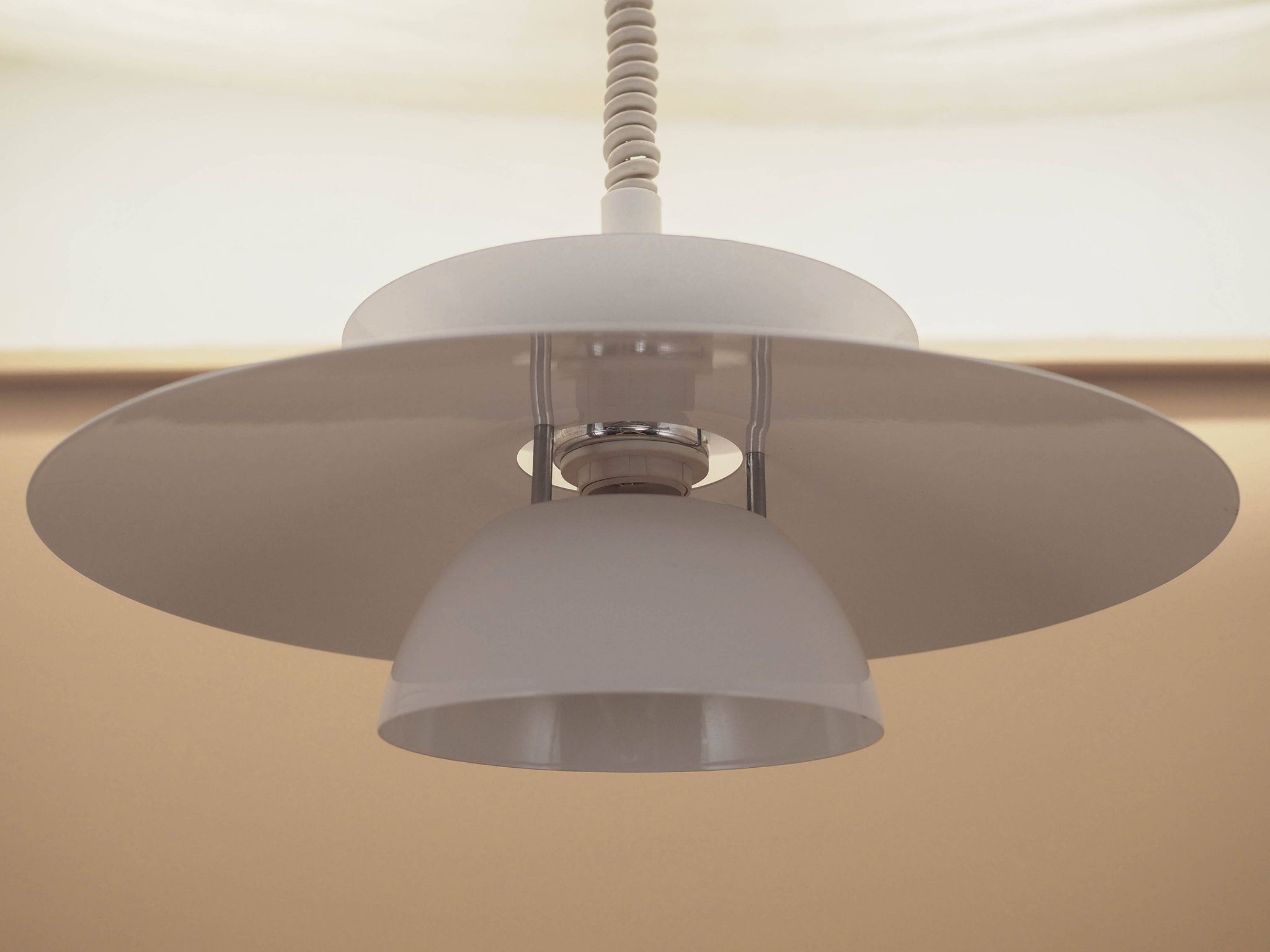 Danish pendant lamp with layered shade, 2000s