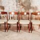 Set de 4 chaises scandinave vintage