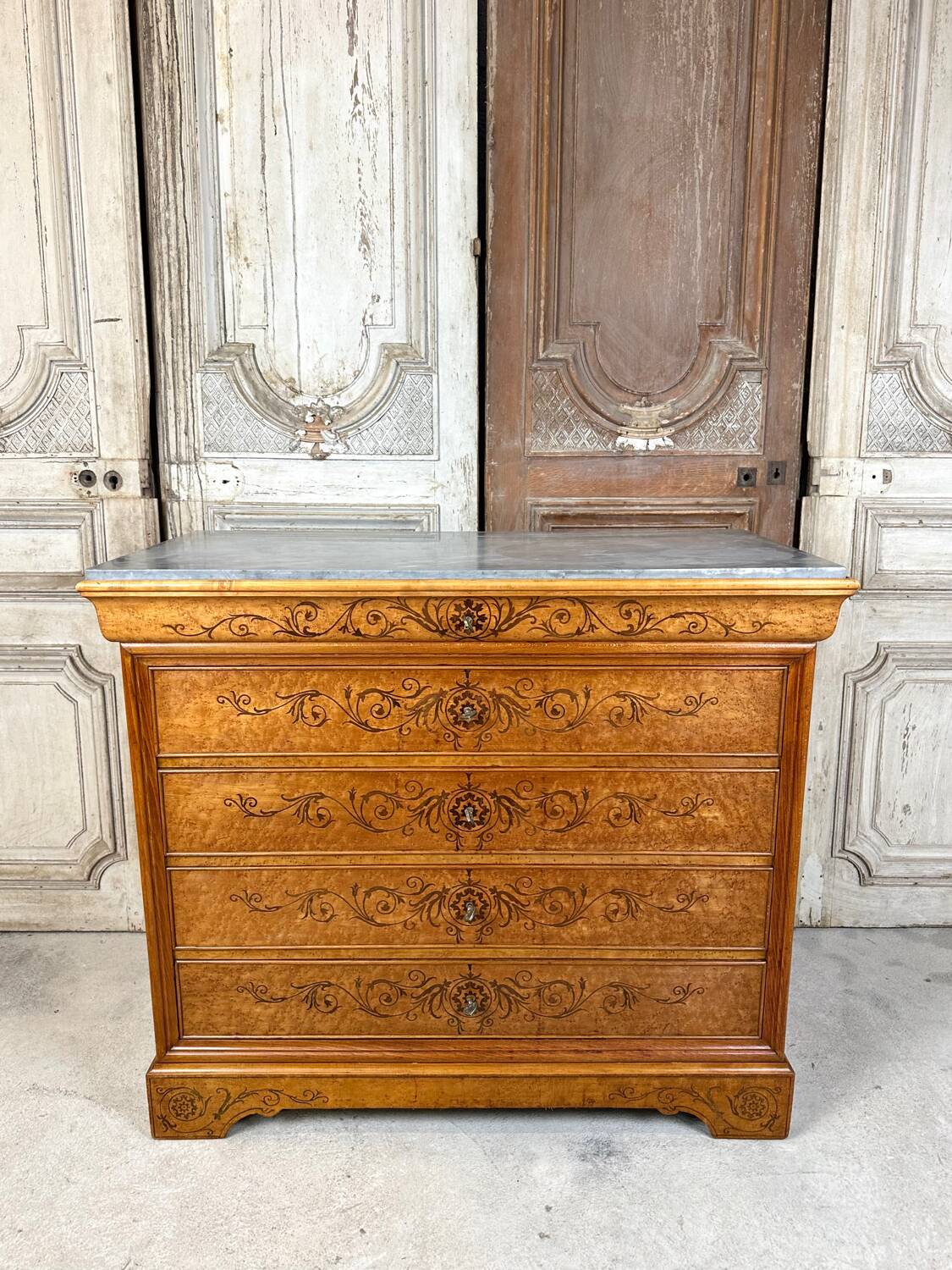 Charles X Style Chest of Drawers, 20th Century