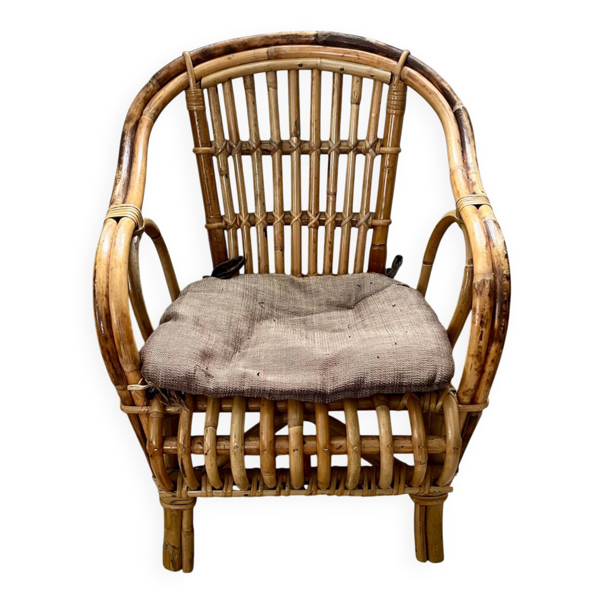 Child's rattan armchair