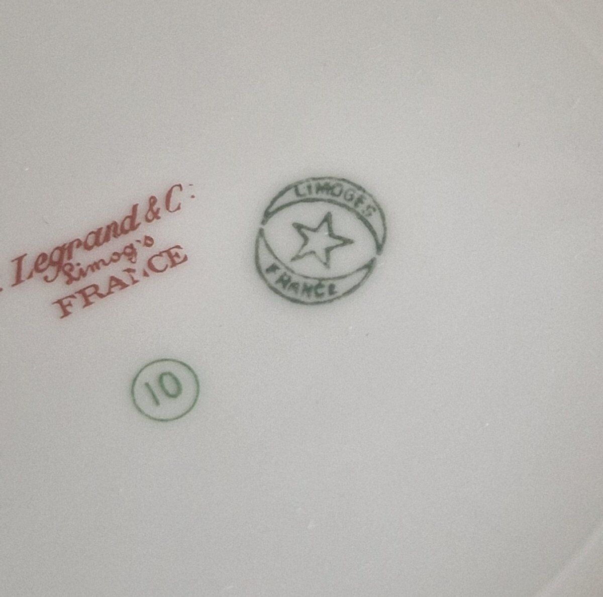 Limoges Porcelain Table Service – F. Legrand – Circa 1920