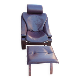 Kroken armchair and footstool