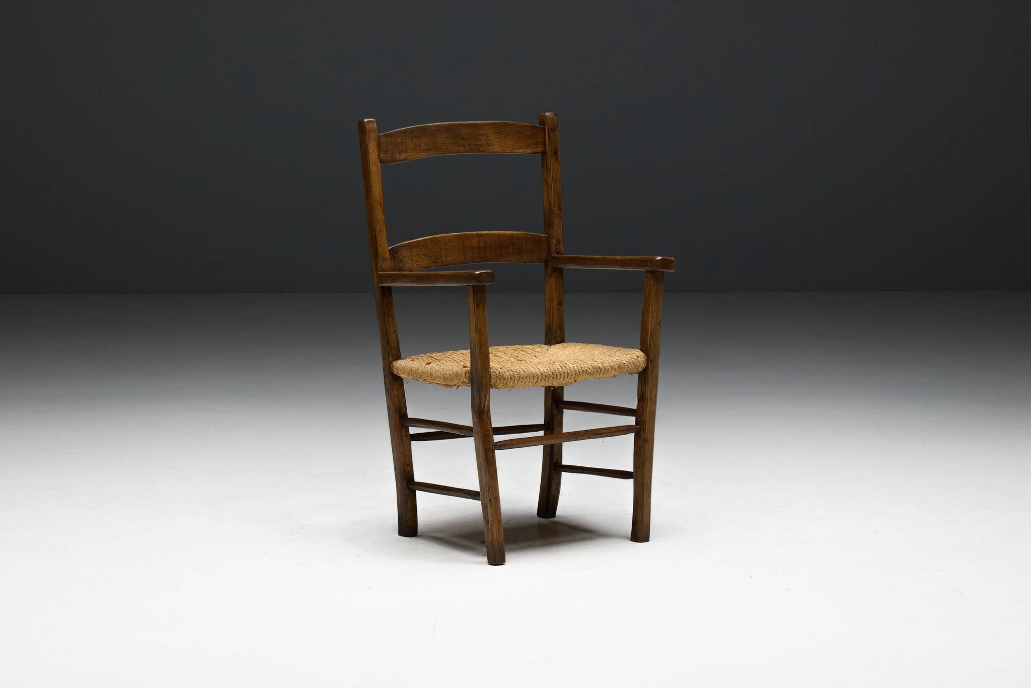 Vernacular Rural Armchair, France, Early 20th Century