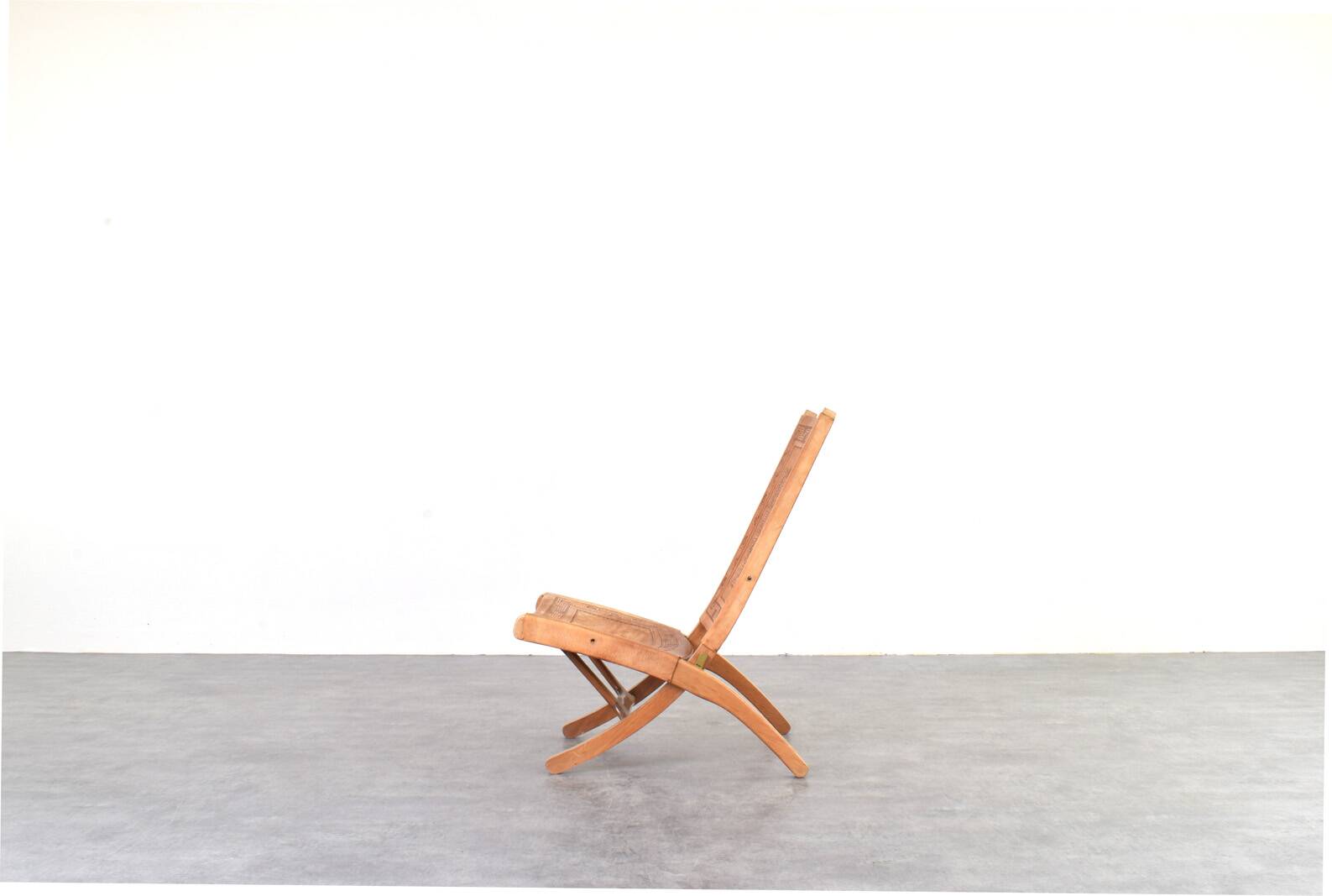 Folding Chair by Ángel Pazmiño for Muebles de Estilo, 1960s.