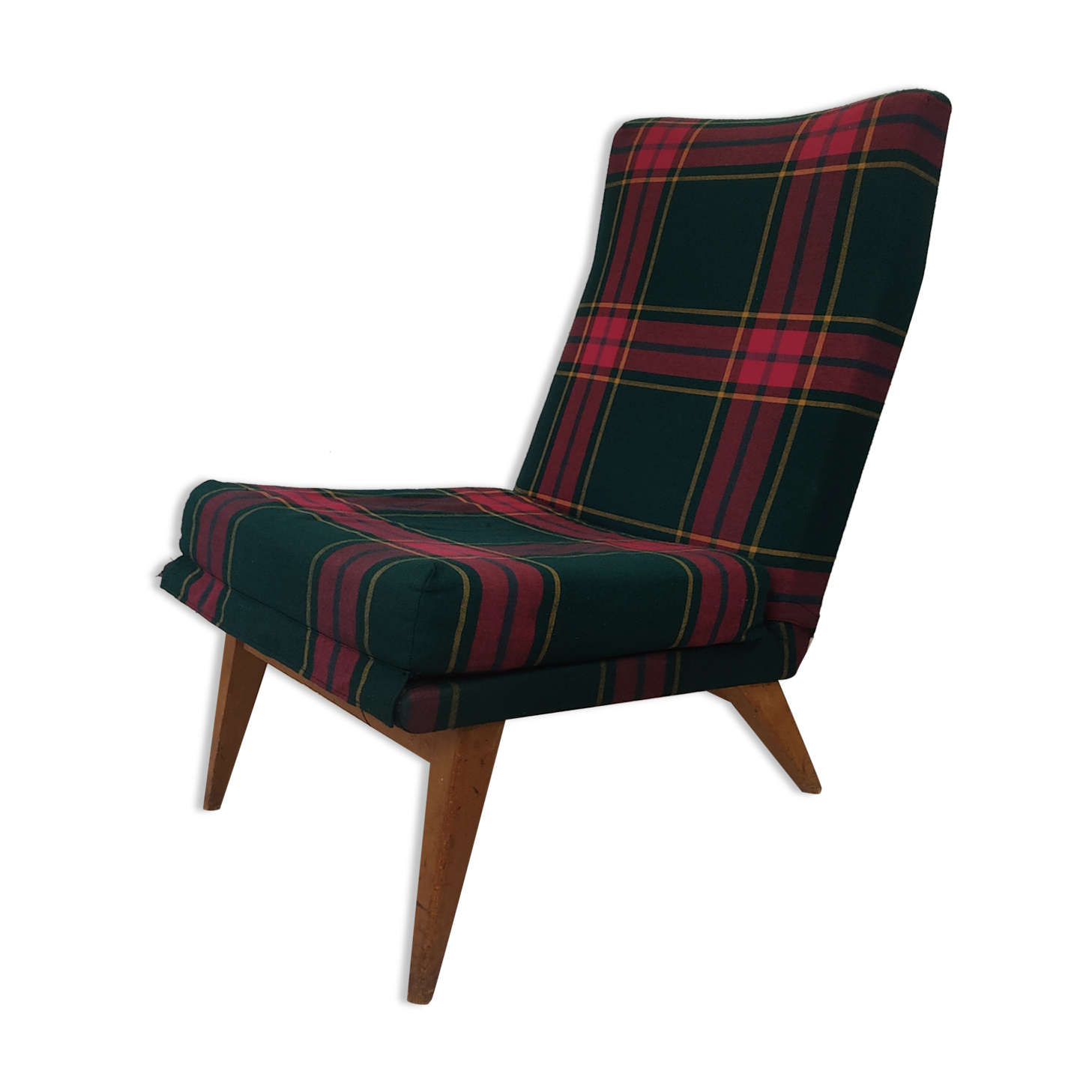 Chauffeuse scandinave pieds compas