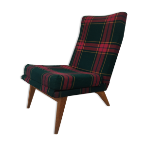 Chauffeuse scandinave pieds compas