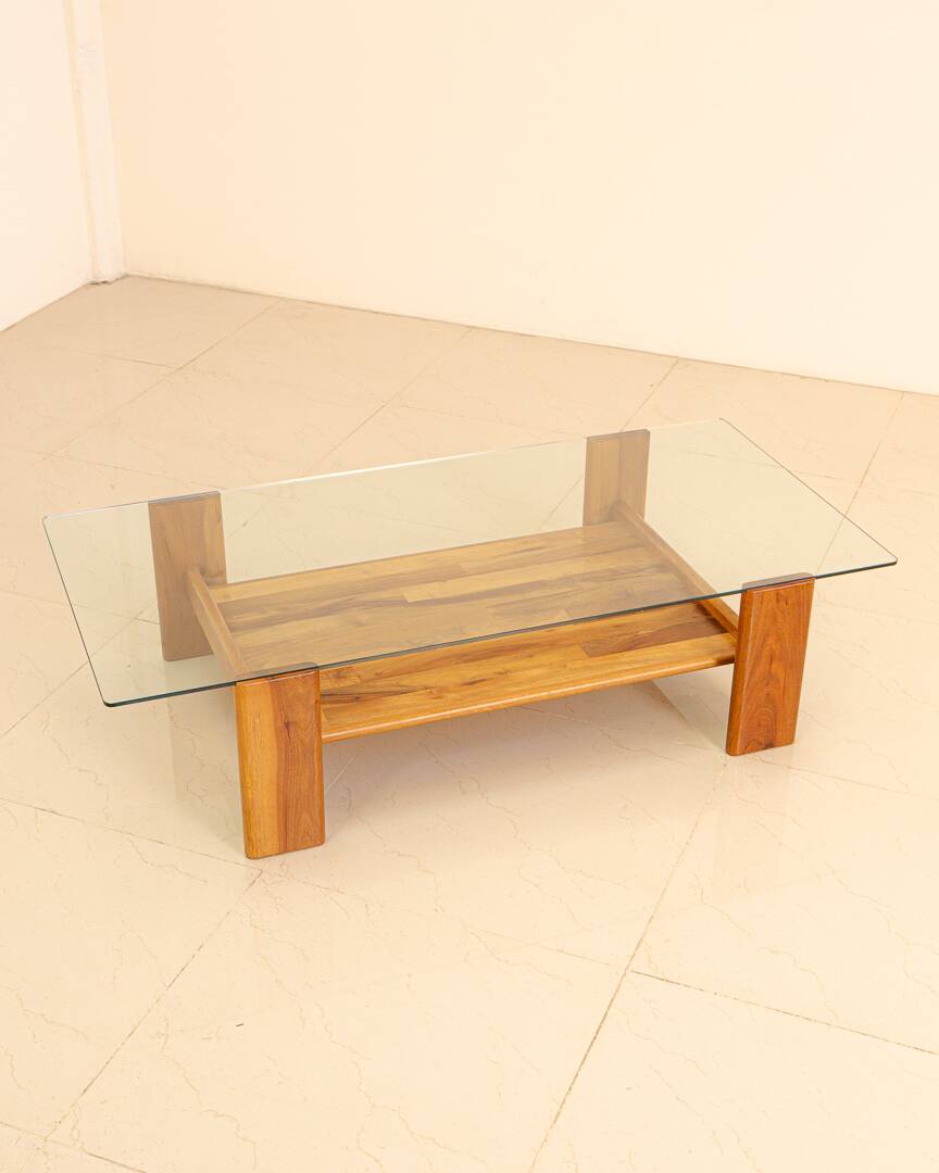 "Sapporo" walnut coffee table by Mario Marenco for Mobil Girgi 70's