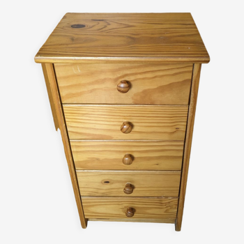 Solid wood furniture chest of drawers with weekly chiffonnier drawers