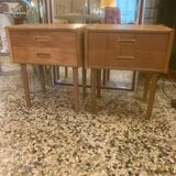 Paire de chevets danois en teck mid-century