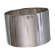 Old Round of plain silver metal towel