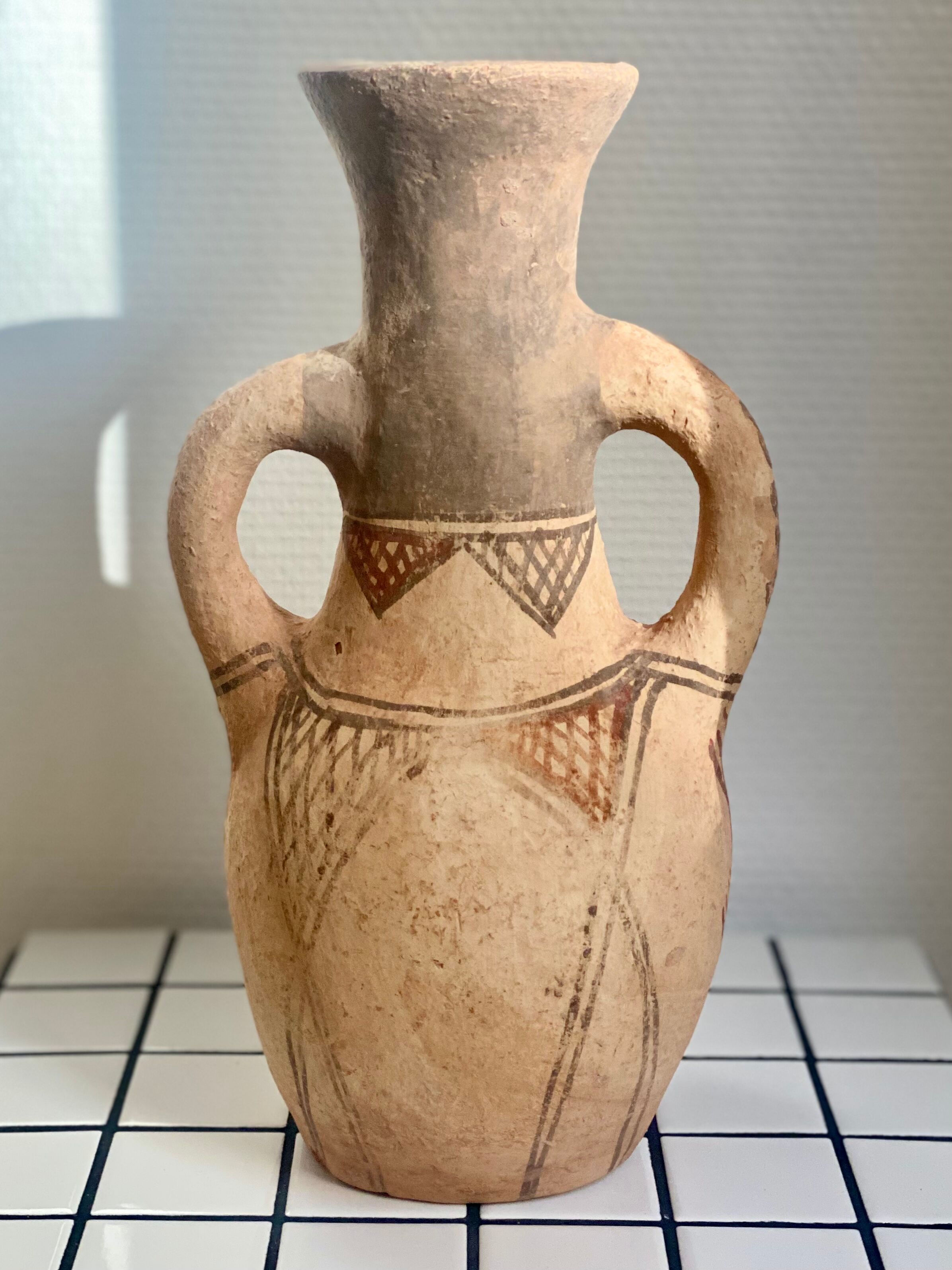 Pottery vase vintage water jar Berber Moroccan rif