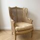 Louis XV gold salon set with a 3-seater sofa and 2 armchairs.