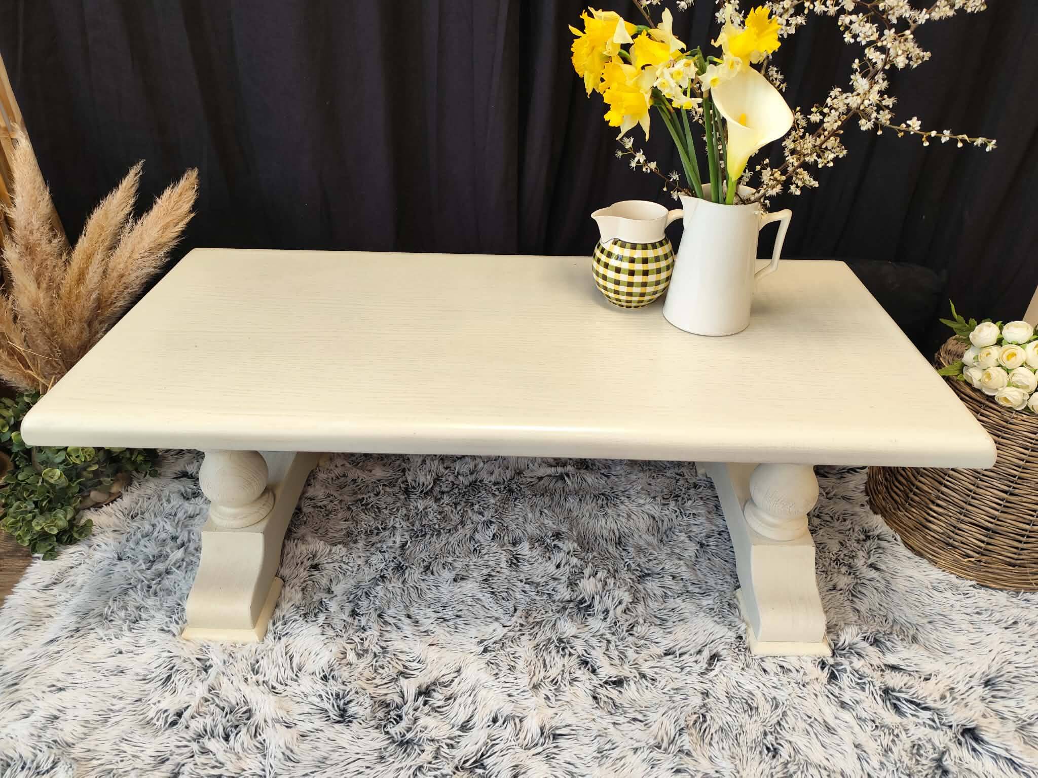Table basse en chene massif