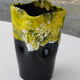 Vallauris vase design and trend in vintage yellow and black enamelled ceramics 1950/60
