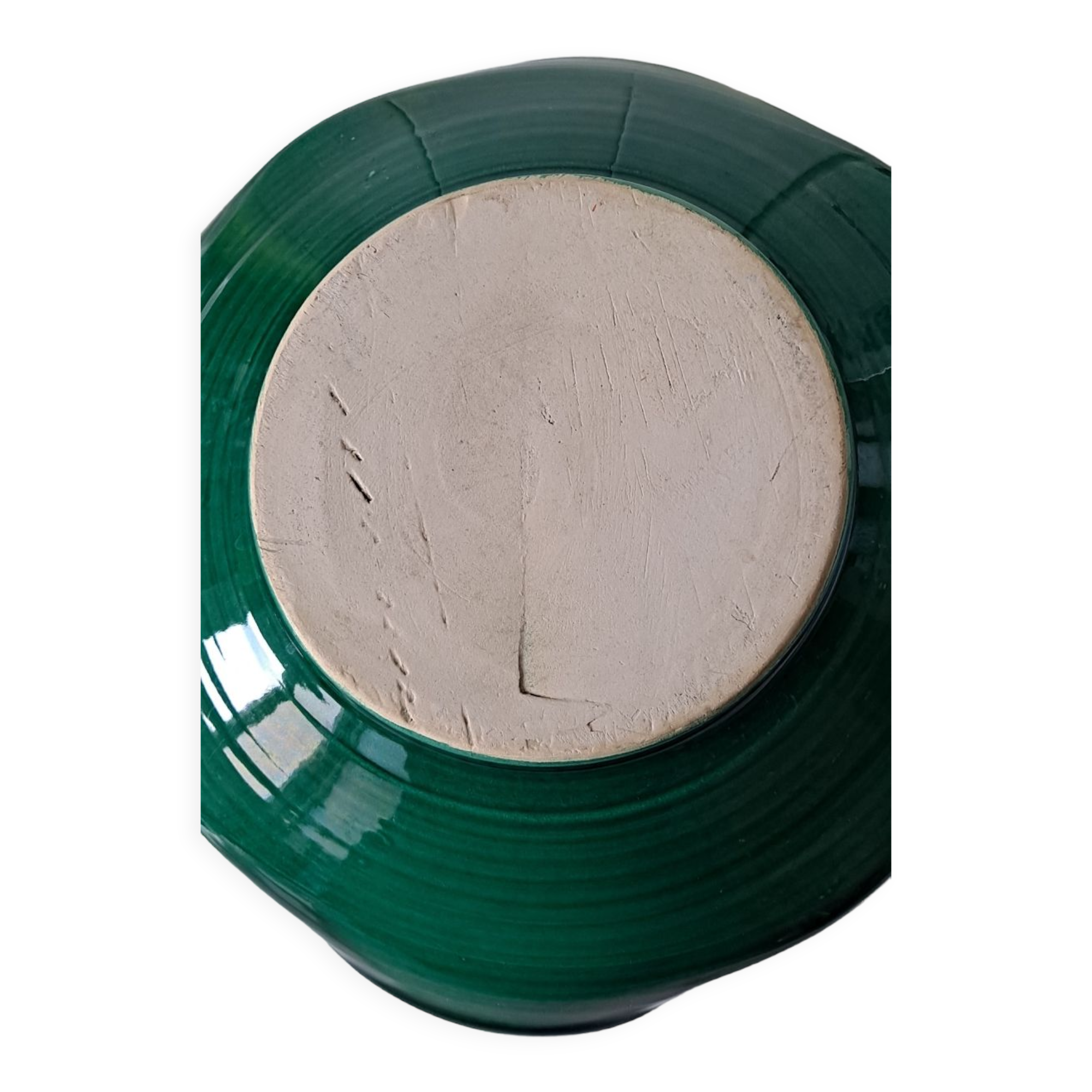 Green ceramic cup 50s