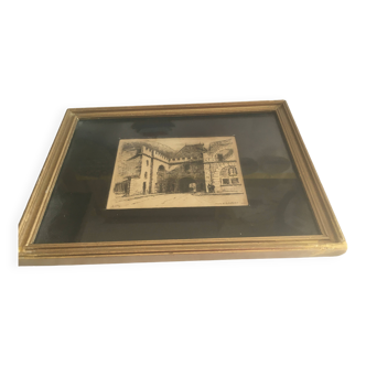 4 LYTHOGRAPHIES DE GRENOBLE SOUS VERRE