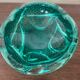 Murano bubble ashtray / pocket emptier in mint green