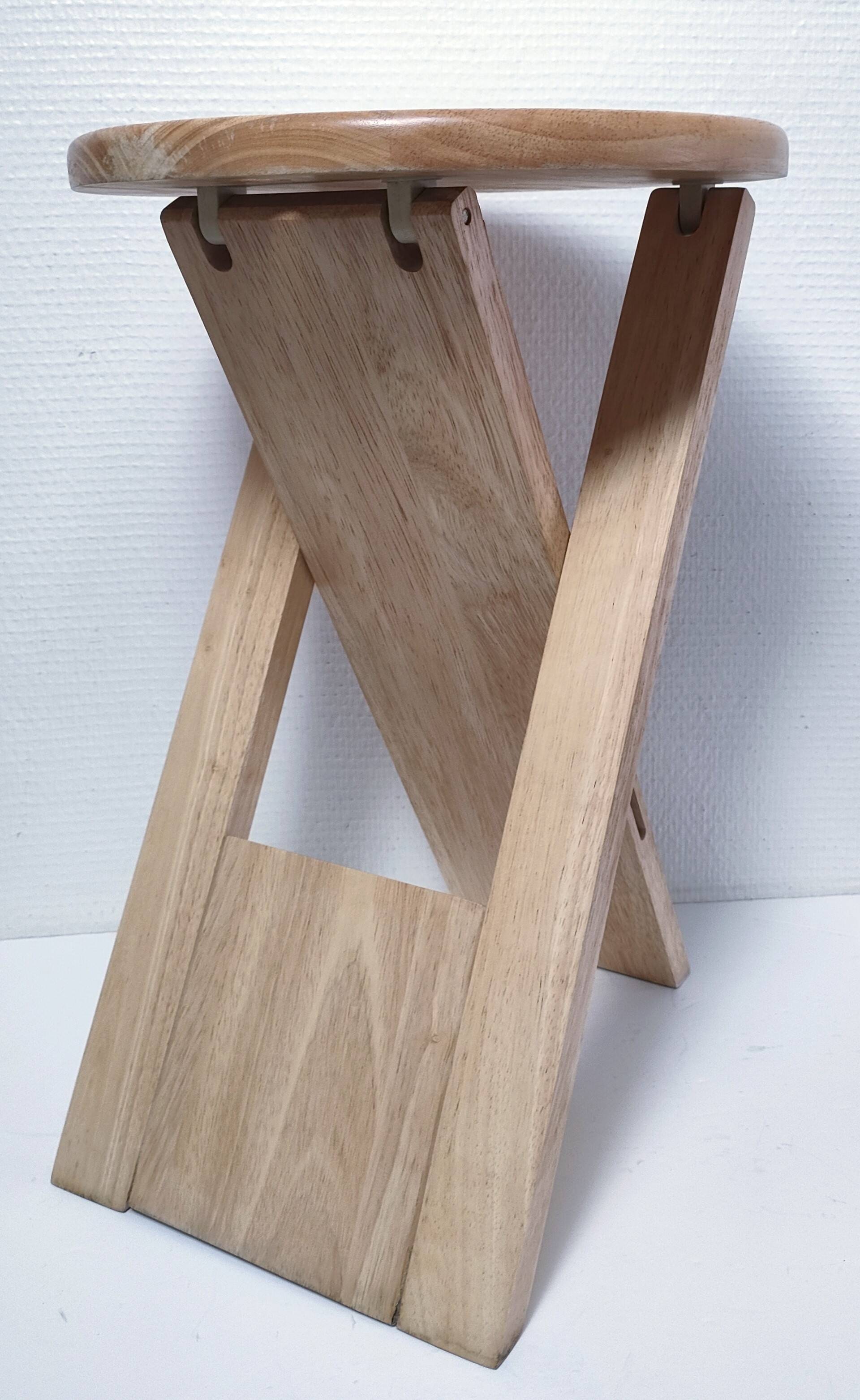"Suzy" stool by Adrian Reed solid beech 80s