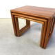Tables gigognes en teck par Dyrlund, années 1960.