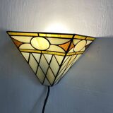 Art Deco style stained glass wall light