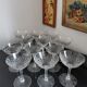 12 coupes cristal gravé vintage