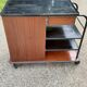 1960s roller service in mahogany and formica fournier paris