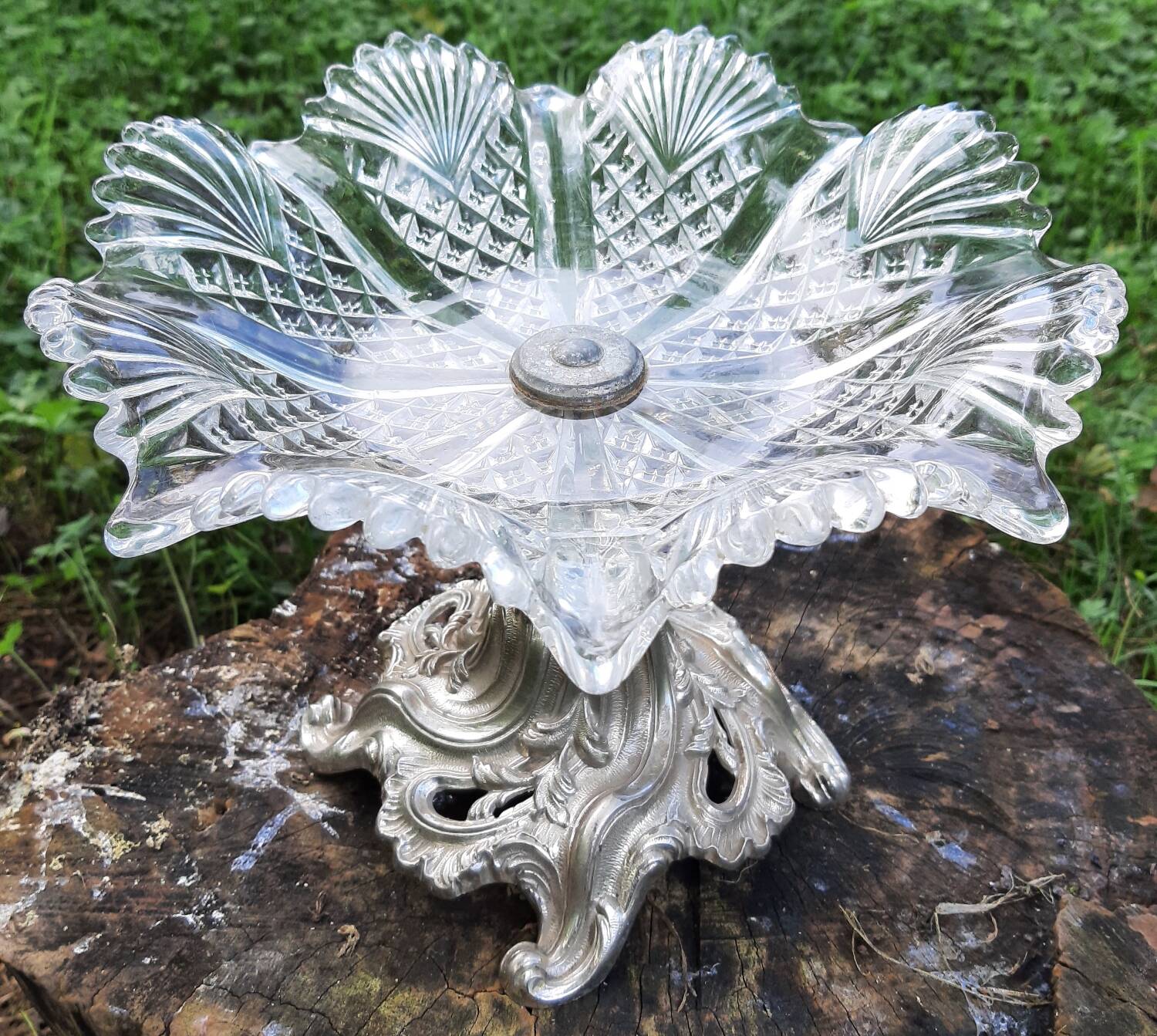 ANCIEN VASE SOLIFLORE EN VERRE (hauteur 25 cm) EUR 9,00 - FR
