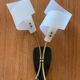 Pair of double wall lights 1950