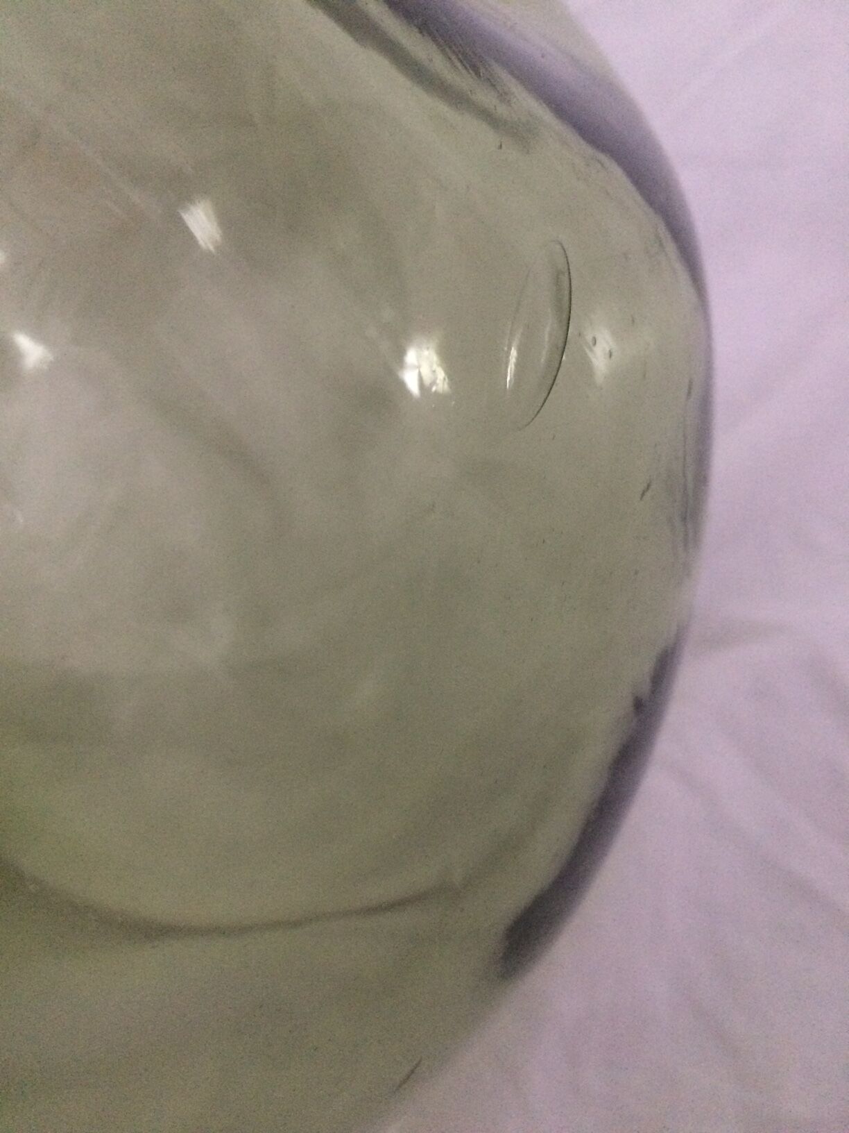 Dame-jeanne ancienne verte transparente  8, 10L